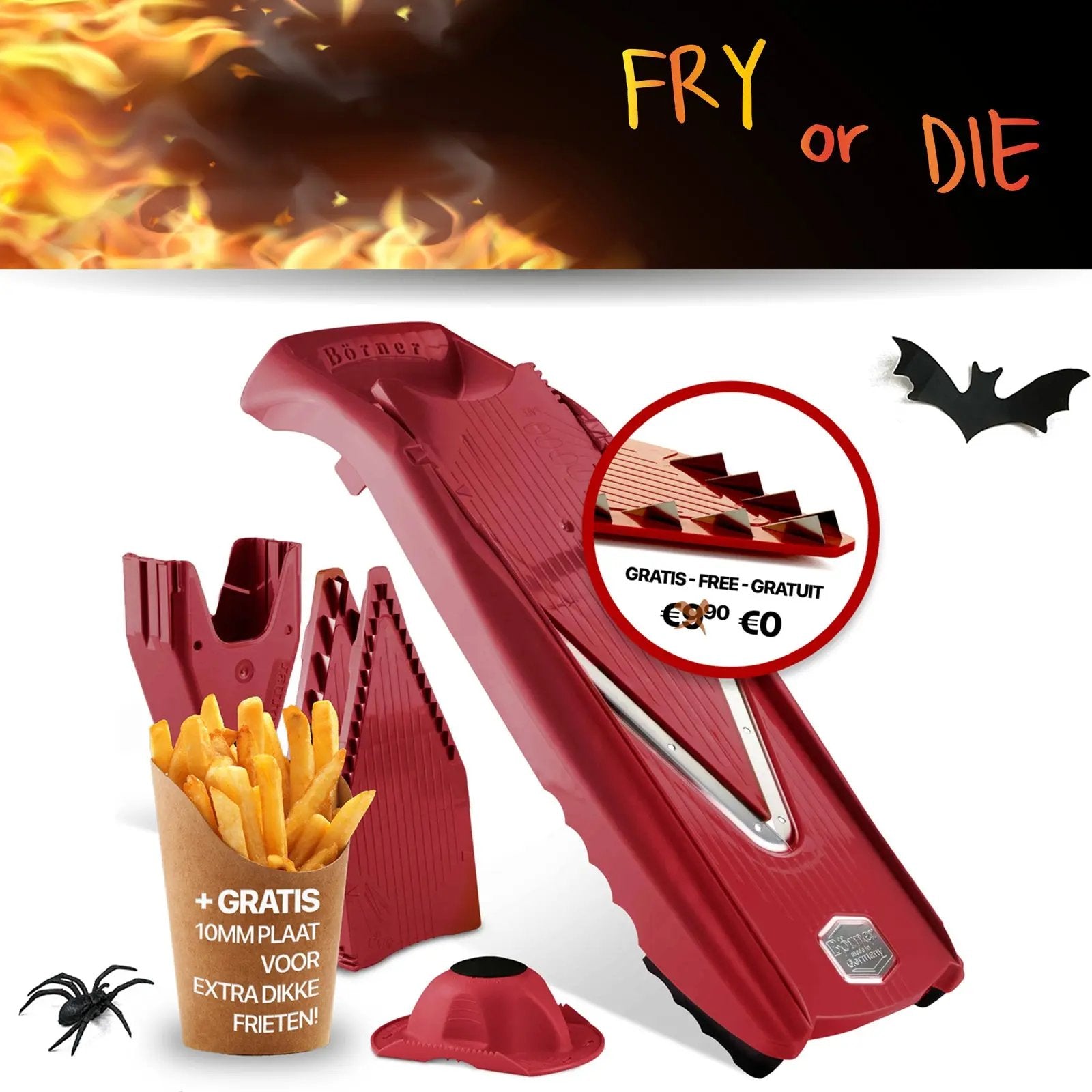Halloween  - Fry or Die - Belgian Fries Promo Börner Kitchentools